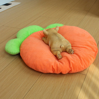 Pet Sleeping Mat - Warm Blanket - Soft Fabric - Cute Radish Shape - Suitable for Cats and Dogs (S-25*33cm) V1188-ZXY-11183