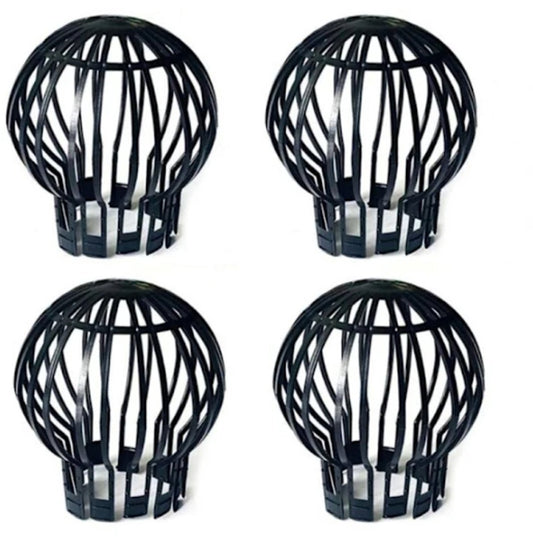 Pack of 4 - Plastic Drain Guards - Prevents drain pipes from becoming clogged by leaves, moss, mud, sludge, V1188-ZXY-11189