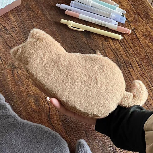 Student Storage Box - Pencil Case - Makeup Bag - Cute Cat Shaped Storage Bag - Creative Cat Shaped Storage V1188-ZXY-11192
