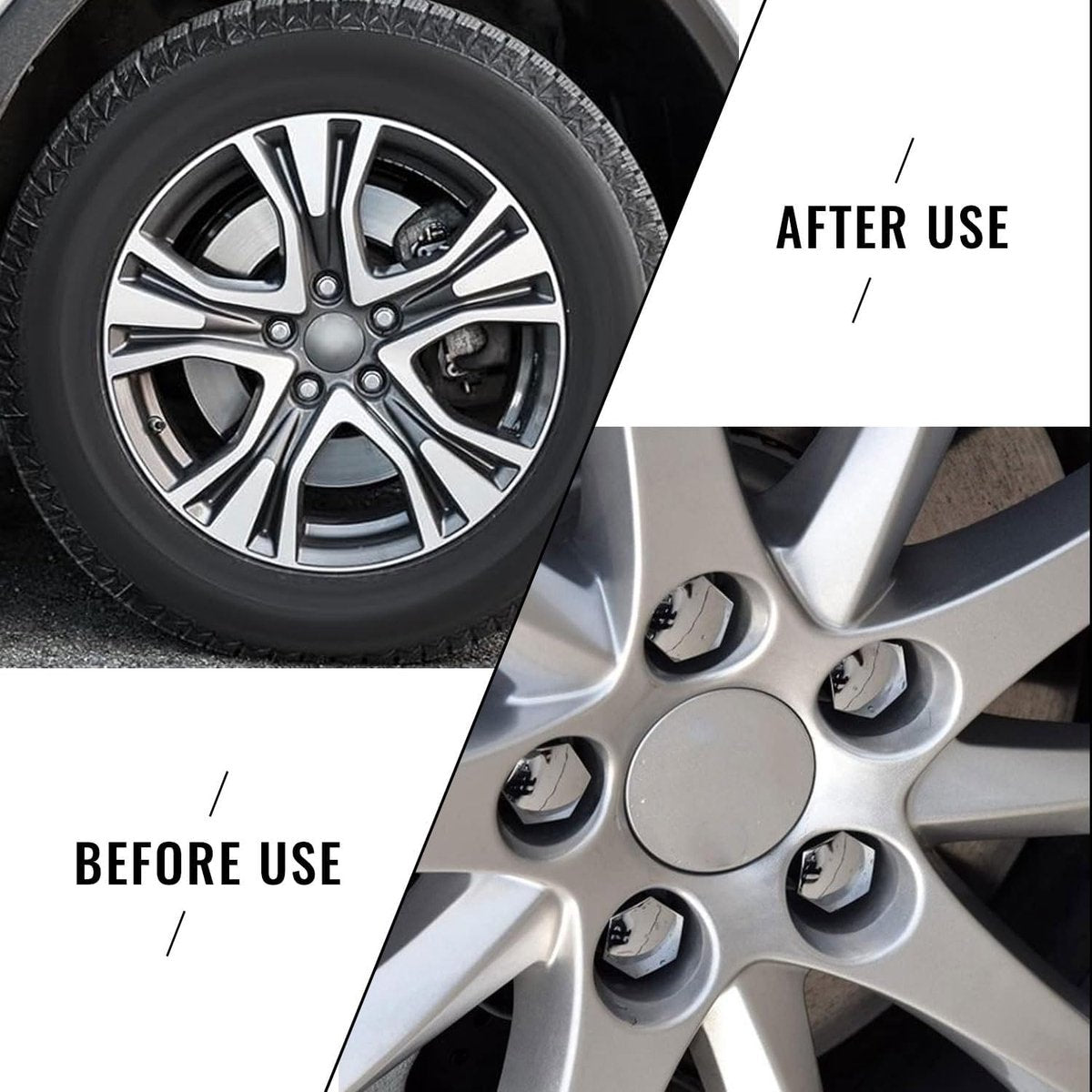 Universal wheel bolt covers (20 pieces) - 17 mm wheel bolt cover - wheel bolt cover - hexagon nut protector - V1188-ZXY-11193