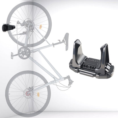 Bicycle Wall Mount - Up to 60 kg Load Capacity - For Tires 27-83 mm - Space-Saving Suspension for Garage & V1188-ZXY-11194