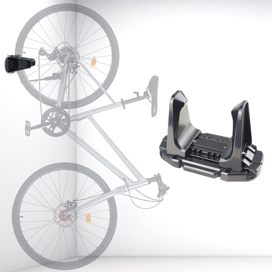 Bicycle Wall Mount - Up to 60 kg Load Capacity - For Tires 27-83 mm - Space-Saving Suspension for Garage & V1188-ZXY-11194