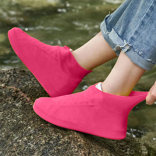 Overshoes - 1 Pair - Waterproof Silicone Overshoes - Reusable, Non-slip, Suitable for Outdoor Activities V1188-ZXY-11196