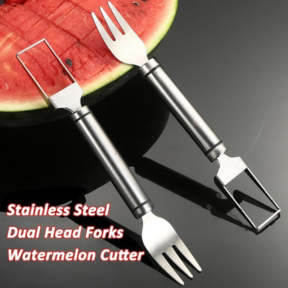 Watermelon Fork - Multifunctional Watermelon Slicer - Fruit Cutter - Portable Tool 2-Piece Set V1188-ZXY-11199