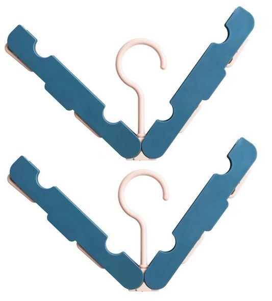 Folding Clothes Rack (Two-Piece Pack) - Hanging Clothes Rack - Portable Folding Hanger with Hook - Ideal for V1188-ZXY-11206