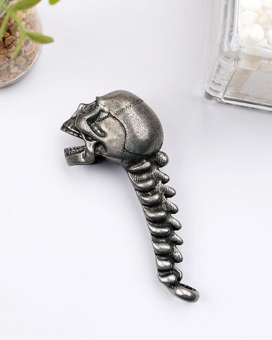 Skeleton Bottle Opener - Beer Opener - Robust Stainless Steel with Ergonomic Grip - Keychain Size - For Bar & V1188-ZXY-11209