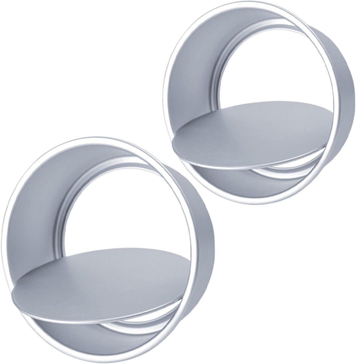 Cake Pans - 2-Piece Set - Round Cake Pans - Non-Stick Baking Pans - Aluminum Baking Pans 15cm and 20cm - V1188-ZXY-11212