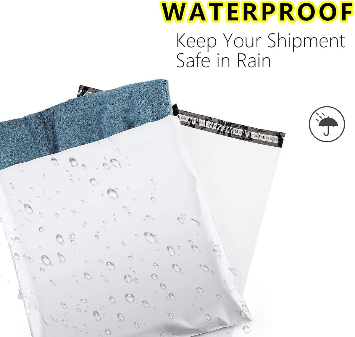 100-pack - Lightweight - High Strength - Logistics Packaging Bags - Self-Adhesive - Waterproof (32*45cm) V1188-ZXY-11227