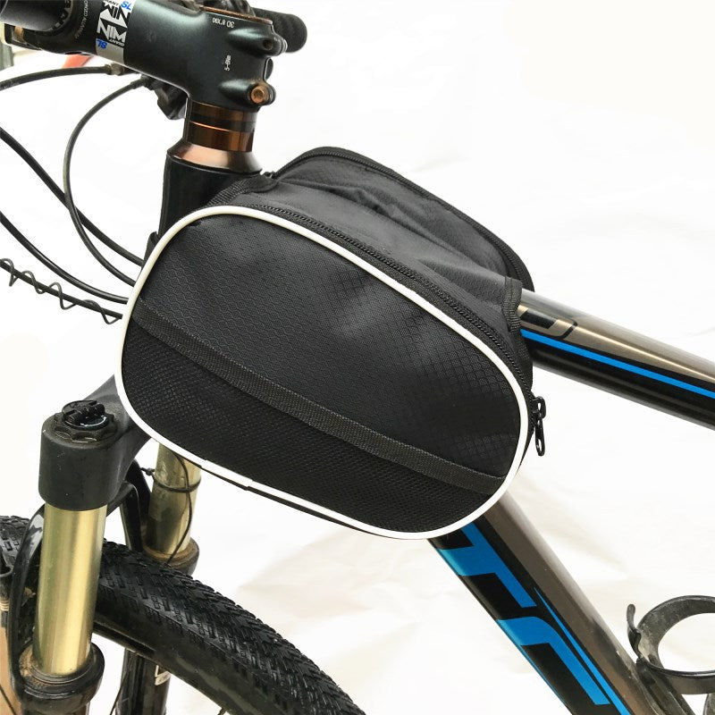 2 artikelen - Fietsstuurtassen - Waterdichte fietsframe-stuurtassen - Fiets bovenbuistassen - Fietsuitrusting V1188-ZXY-117-0011