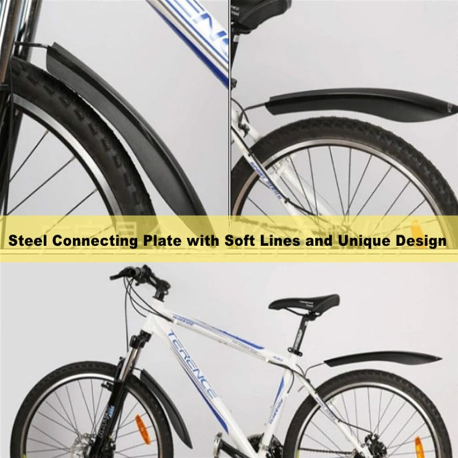 Removable Mudguard Mountain Bike Parts Bicycle Accessories Black-Iron V1188-ZXY-117-0016
