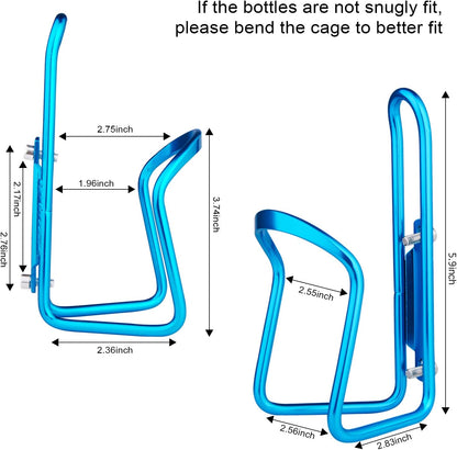 1-Pack - Lightweight Aluminum - Water Bottle Cage for Outdoor Activities (Blue) - Bicycle Accessories V1188-ZXY-117-0017