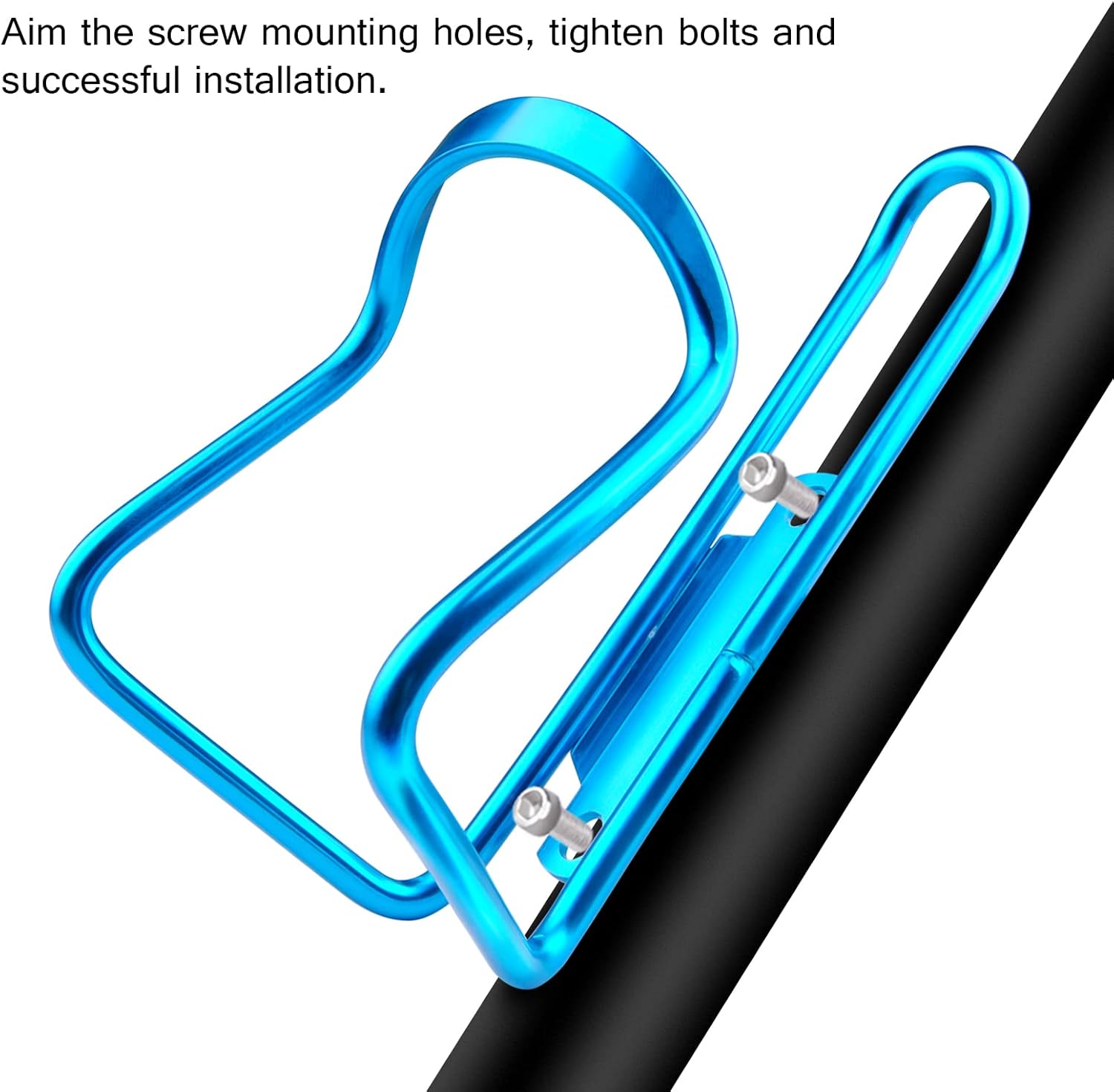 1-Pack - Lightweight Aluminum - Water Bottle Cage for Outdoor Activities (Blue) - Bicycle Accessories V1188-ZXY-117-0017