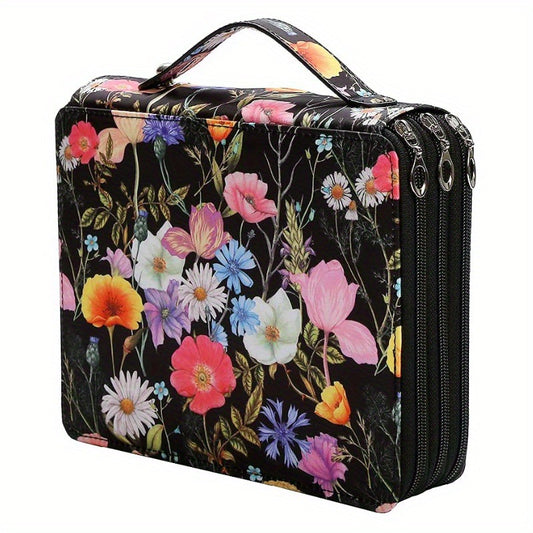Pencil Case - Large Capacity | Colored Pencils | Pencils | Zippered Case - Three-Layer Pencil Case - Pencil V1188-ZXY-117-0034