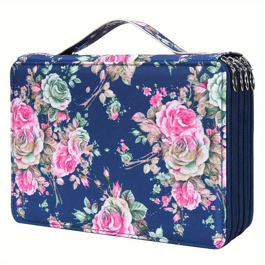Pencil Case - Large Capacity | Colored Pencils | Pencils | Zippered - Three-Layer Pencil Case - Pencil V1188-ZXY-117-0035
