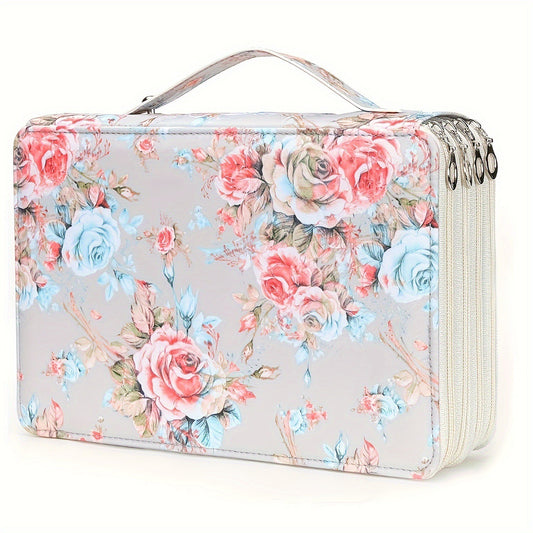 Pencil Case - Large Capacity | Colored Pencils | Pencils | Zippered - Three-Layer Pencil Case - Pencil V1188-ZXY-117-0036