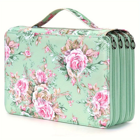 Pencil Case - Large Capacity | Colored Pencils | Pencils | Zippered - Three-Layer Pencil Case - Pencil V1188-ZXY-117-0037