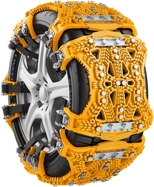 Snow Chain - Anti-Slip for Car Tires | Snow Chains - Steel Plate Snow Chains for Cars - Universal Type - V1188-ZXY-117-0046
