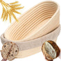 Proofing Basket - Bread Baking - Banneton | 21*15*8cm - Bread Proofing Basket - Oval Proofing Basket - Rattan V1188-ZXY-117-0052