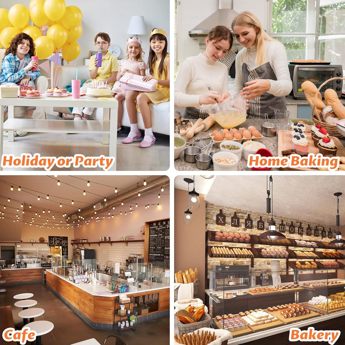 50 Pcs Bread Bag - Kraft paper with transparent window - 35*21*9 cm | Large baking bag - Suitable for storing V1188-ZXY-117-0056