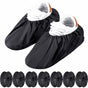 10 Pairs Reusable Non-Slip Shoe Covers Machine Washable (Black) V1188-ZXY-117-0067