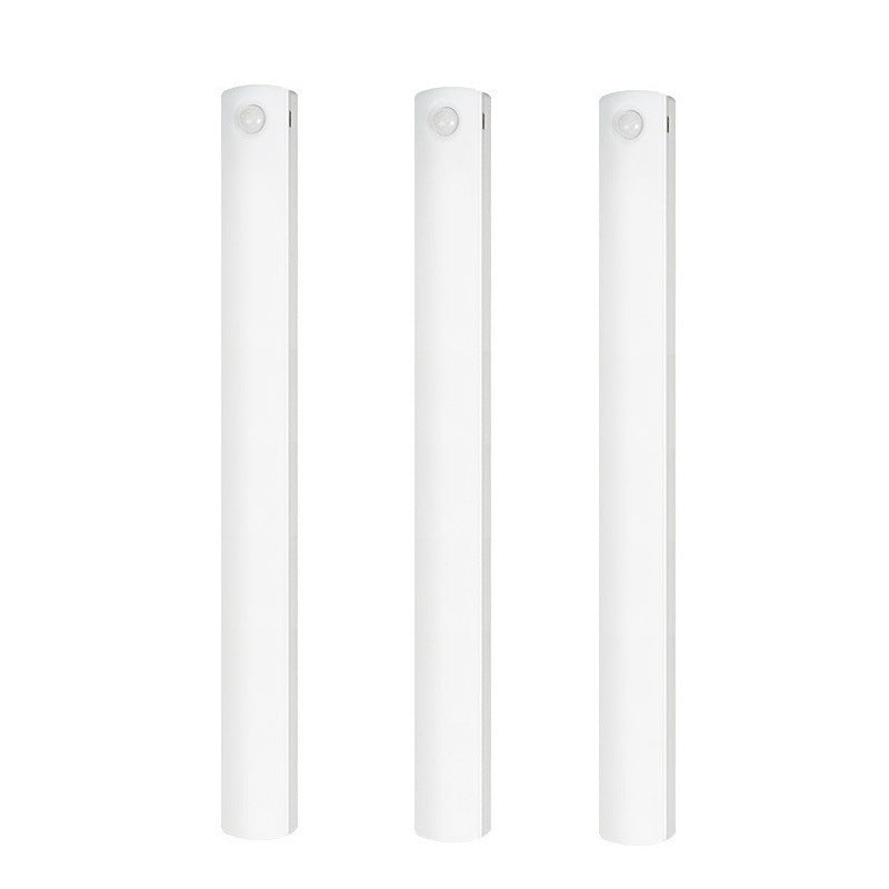(White, 3-pack) Cabinet lighting with motion sensor, rechargeable LED wardrobe light, battery-powered V1188-ZXY-117-0070