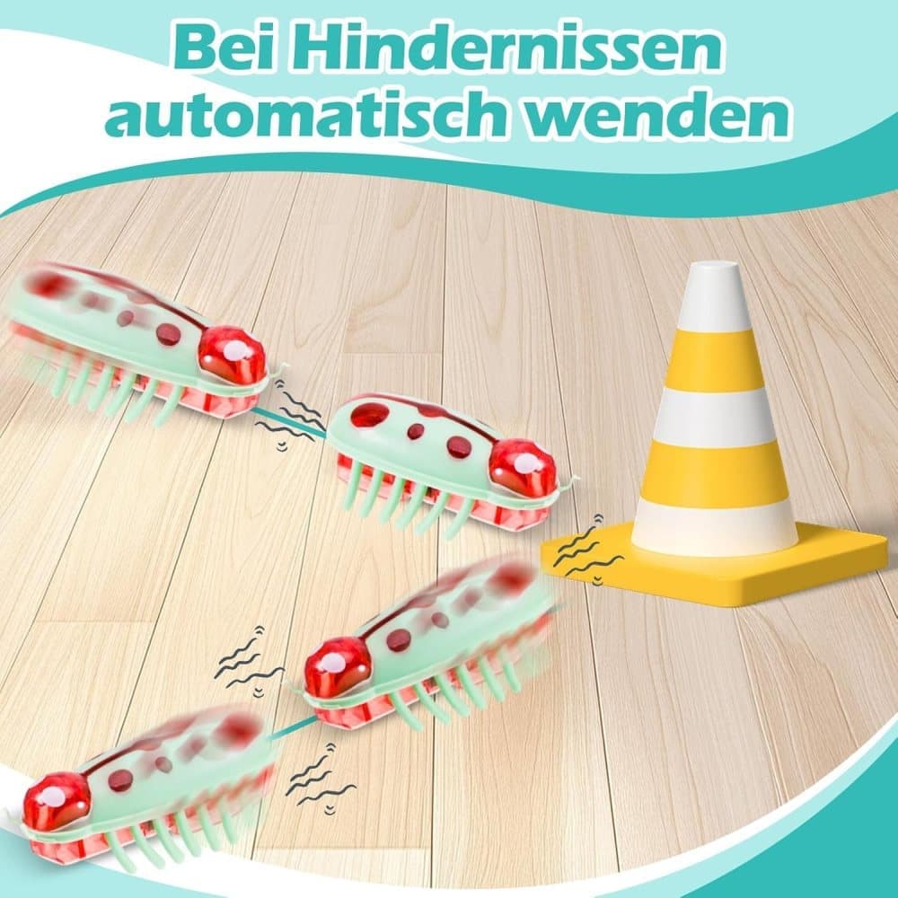 7/4-piece interactive pet toy - electric pet toy, mini beetle, interactive small insect, toy for cat and dog V1188-ZXY-117-0073