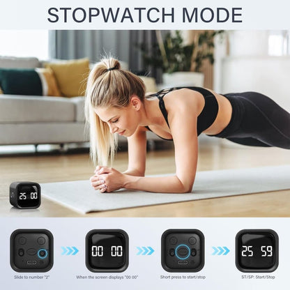 Pomodoro Timer 25/5/10 Min Desk Timer Vibration Volume Adjustable Productivity Clock V1188-ZXY-117-0080
