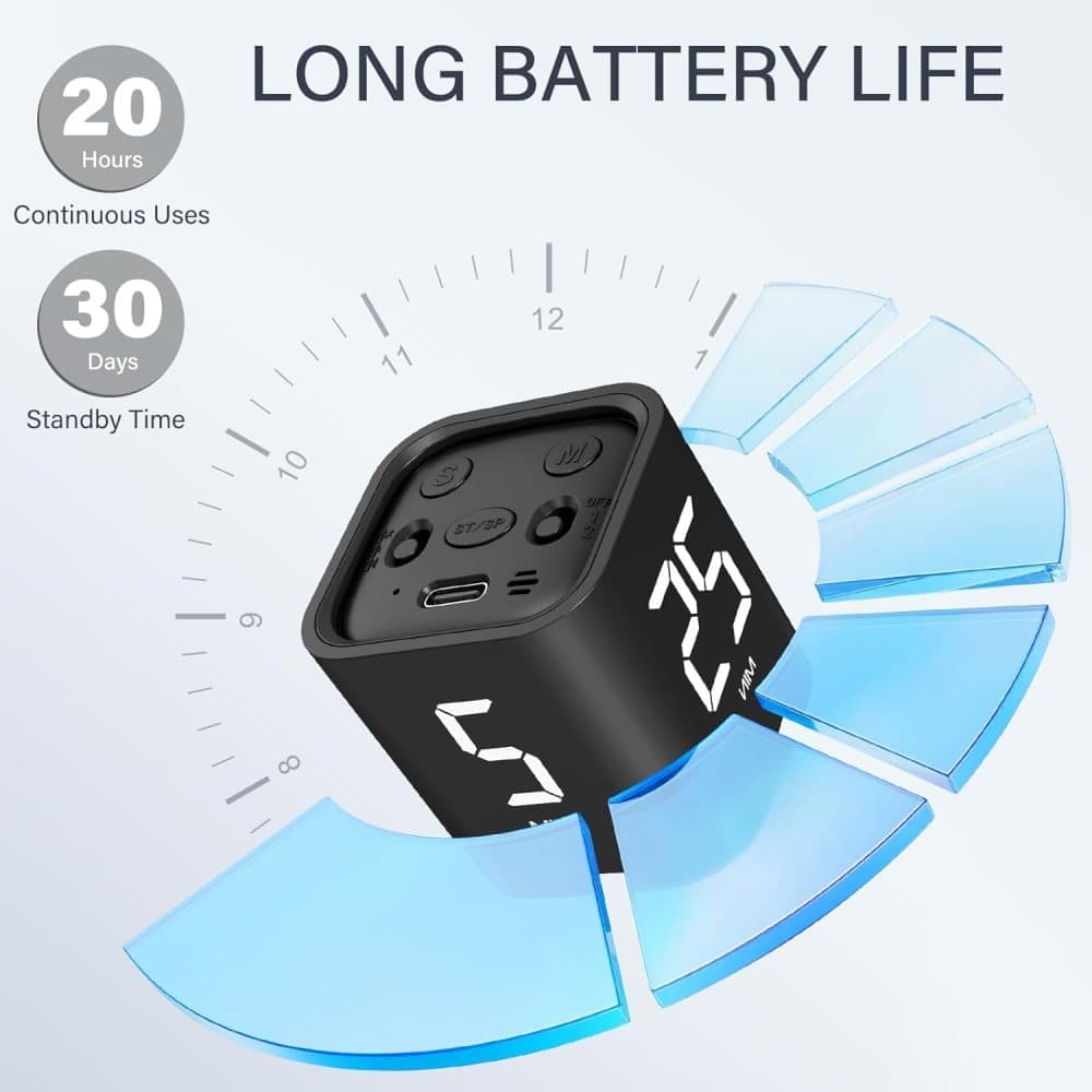 Pomodoro Timer 25/5/10 Min Desk Timer Vibration Volume Adjustable Productivity Clock V1188-ZXY-117-0080