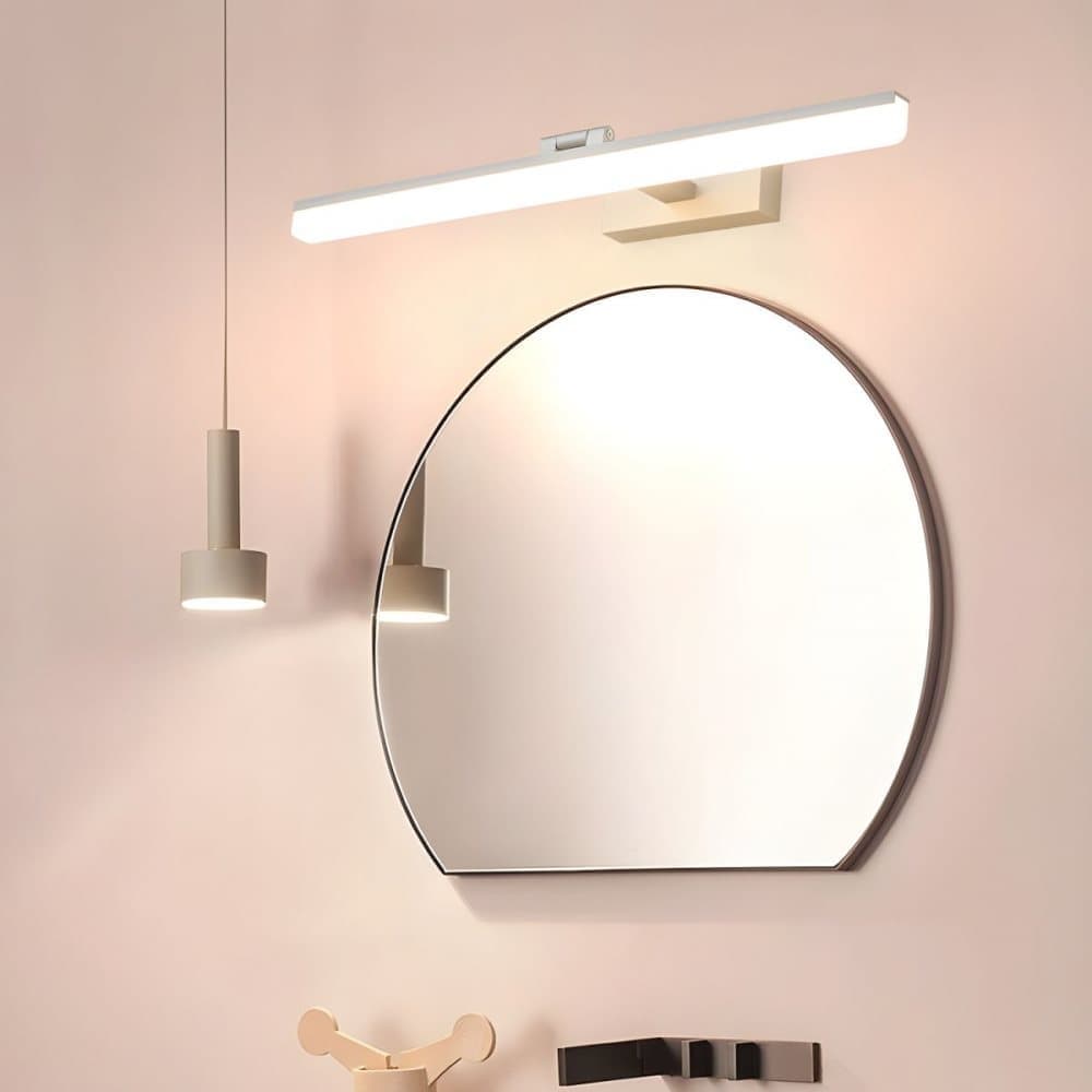 Wall light LED for mirror, wall light 40 cm for bathroom, wardrobe and toilet(Silver) V1188-ZXY-117-0086