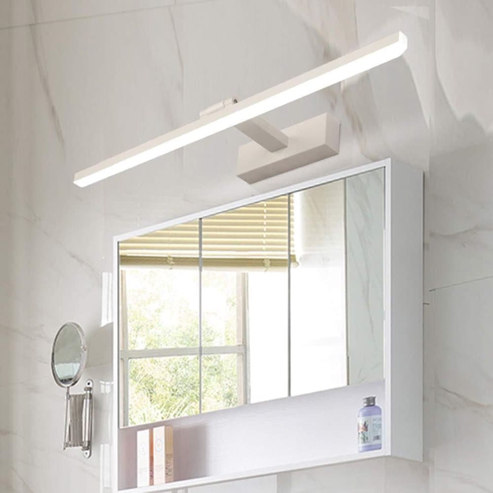 Wall light LED for mirror, wall light 40 cm for bathroom, wardrobe and toilet(Silver) V1188-ZXY-117-0086