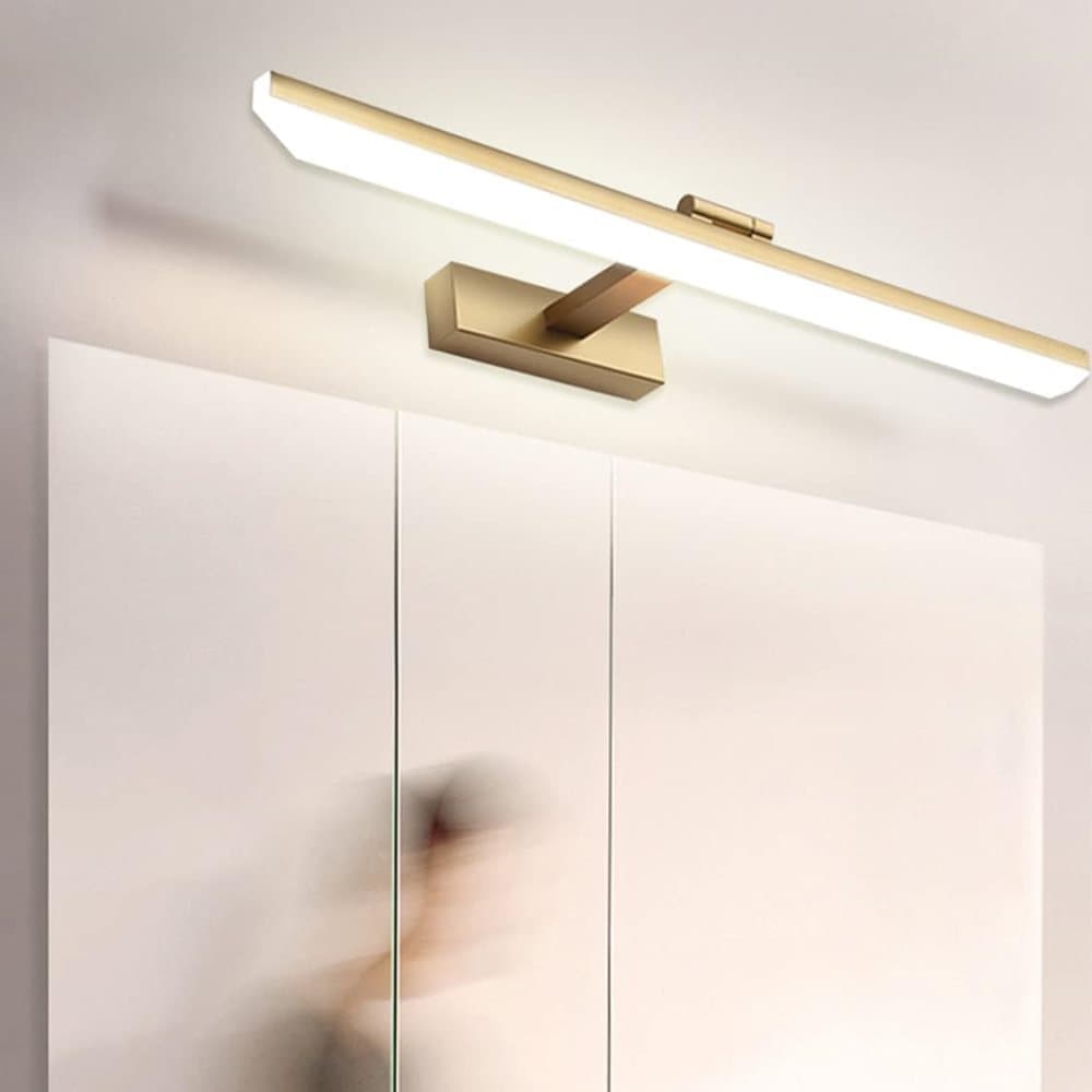 Wall light LED for mirror, adjustable wall light 40-50 cm for bathroom, wardrobe and toilet(gold) V1188-ZXY-117-0087