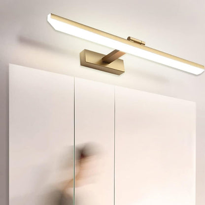 Wall light LED for mirror, adjustable wall light 40-50 cm for bathroom, wardrobe and toilet(gold) V1188-ZXY-117-0087
