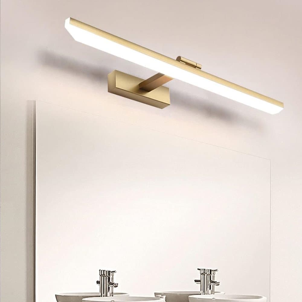 Wall light LED for mirror, adjustable wall light 40-50 cm for bathroom, wardrobe and toilet(gold) V1188-ZXY-117-0087