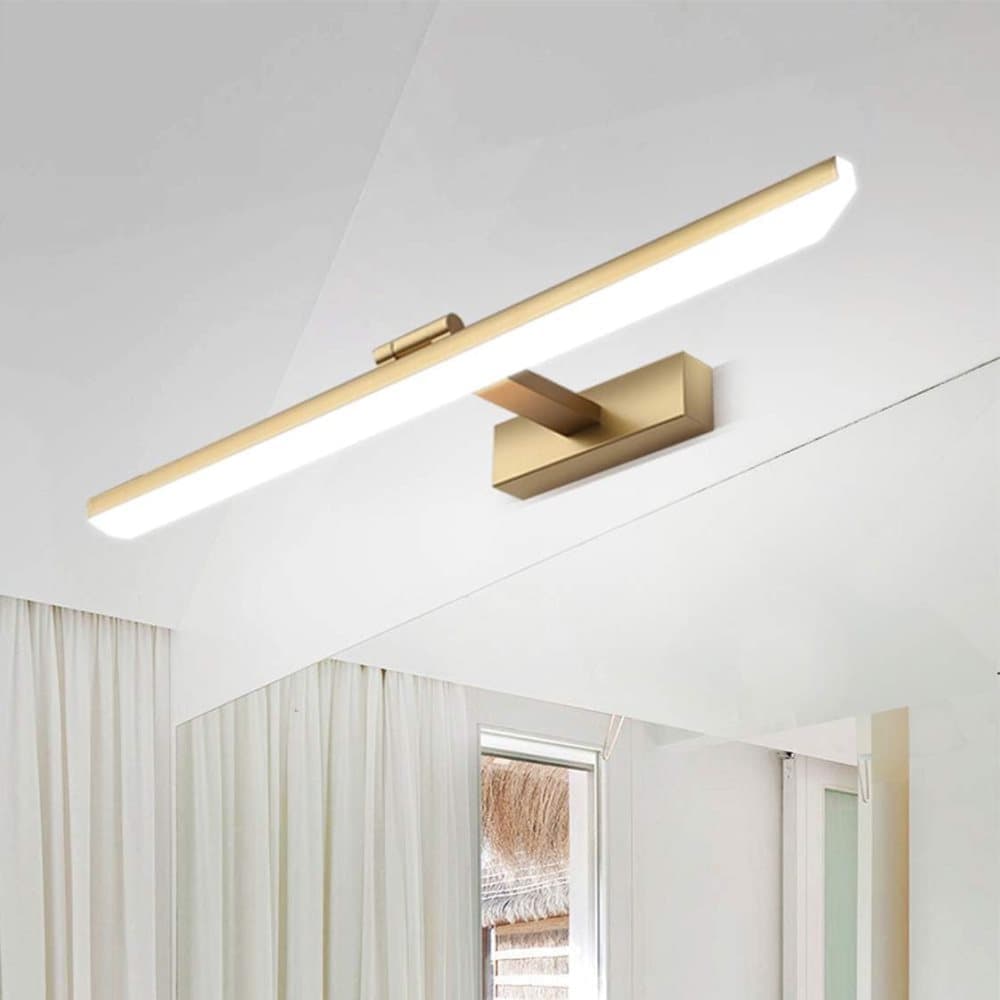Wall light LED for mirror, adjustable wall light 40-50 cm for bathroom, wardrobe and toilet(gold) V1188-ZXY-117-0087