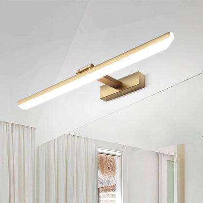 Wall light LED for mirror, adjustable wall light 40-50 cm for bathroom, wardrobe and toilet(gold) V1188-ZXY-117-0087