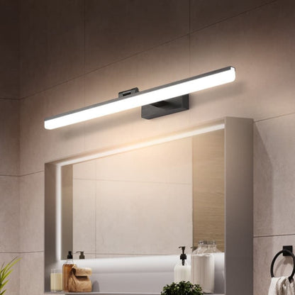 Wall light LED for mirror, wall light 40 cm for bathroom, wardrobe and toilet(Black) V1188-ZXY-117-0088
