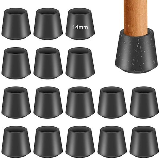 Chair protectors - Set of 16 furniture protectors | Felt chair leg protectors, black V1188-ZXY-131-028