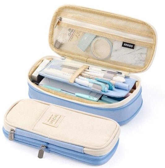 Large Pencil Case - School and Office Pencil Case - Unisex - Multi-layered - Simple V1188-ZXY-131-042