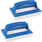 Pool Wall Brush - Sponge Pool Brush - Soft - Hot Tub Cleaning Brush - Pool Sponge Cleaner with Handle (White) V1188-ZXY-131-043