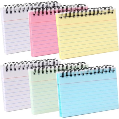 Color Notebooks - American Notepads - Index Card Notebooks - Vocabulary Books - Small Books - 6-Pack V1188-ZXY-131-045