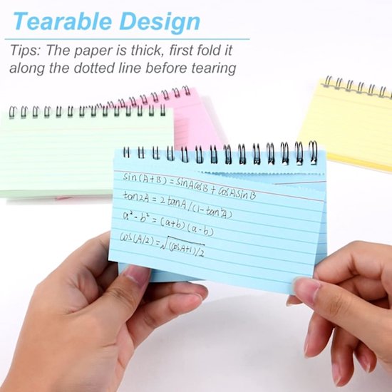 Color Notebooks - American Notepads - Index Card Notebooks - Vocabulary Books - Small Books - 6-Pack V1188-ZXY-131-045