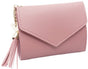 Wallet - Pink Small - Women's Leather - Leather Chain - Tassel - Pink - Multifunctional Foldable Wallet V1188-ZXY-131-046
