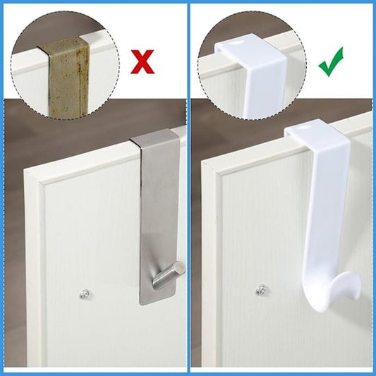 S-shaped door hooks - Stainless steel coat racks - 4-pack - Hooks - Clothes hangers - Hanging type - Door V1188-ZXY-131-049