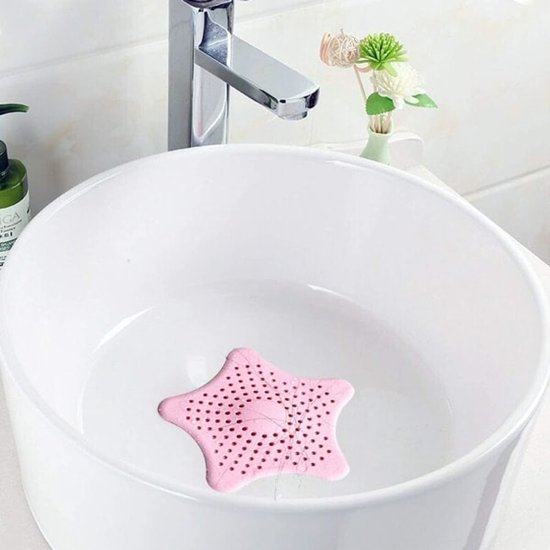 Filter 5-pack - Silicone hair filter for bathtub drain - Drain cover with strong suction cup - Anti-clogging V1188-ZXY-131-052