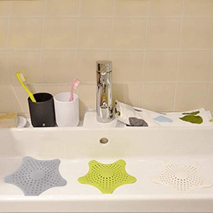 Filter 5-pack - Silicone hair filter for bathtub drain - Drain cover with strong suction cup - Anti-clogging V1188-ZXY-131-052