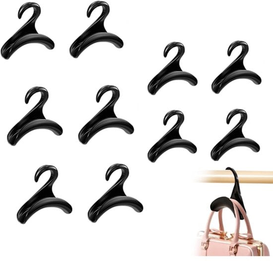 Clothes hanger - Wardrobe - Handbag organizer - Hook rack organizer for handbags and backpacks - 10 pieces V1188-ZXY-131-057