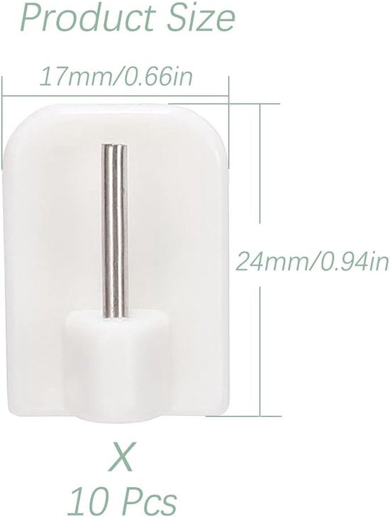 Self-adhesive key hooks - 10 pieces V1188-ZXY-131-059