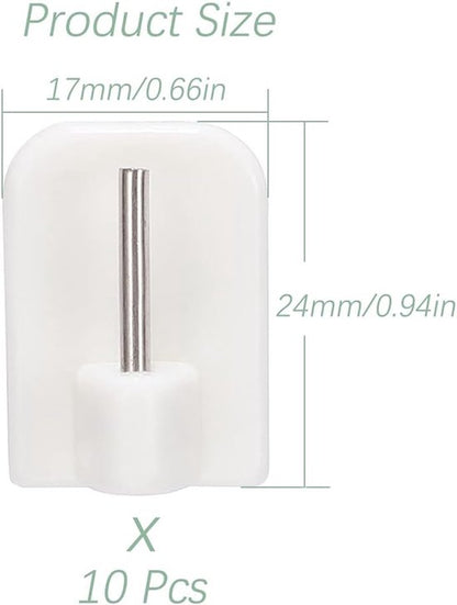 Self-adhesive key hooks - 10 pieces V1188-ZXY-131-059