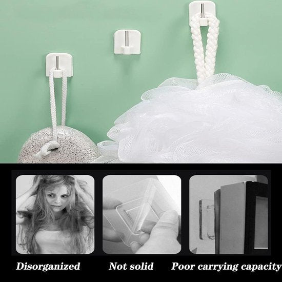Self-adhesive key hooks - 10 pieces V1188-ZXY-131-059