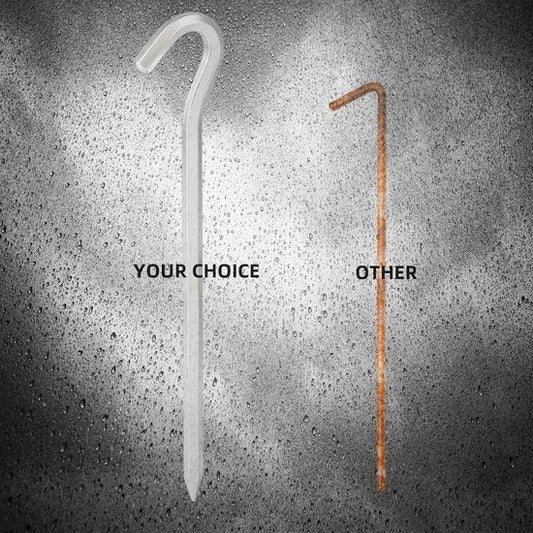 Tent peg - 8 cm / 7 inch - Metal aluminum awning peg - Camping peg Tent anchor - Silver V1188-ZXY-131-062